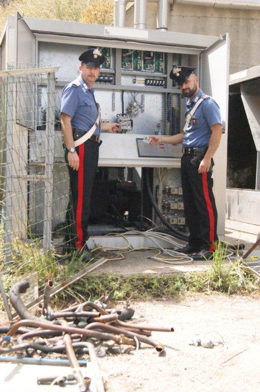 I Carabinieri all'ex base della Marina Militare